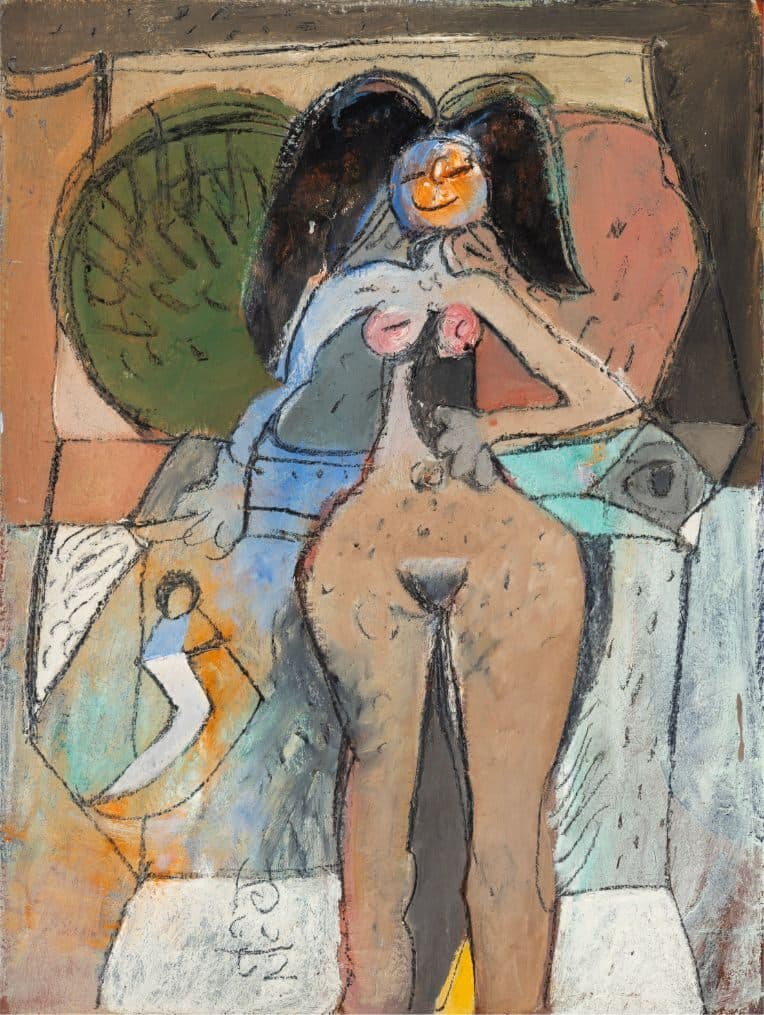 Desnudo Vulgar by Roger Von Gunten - Óleo sobre tela, 1962