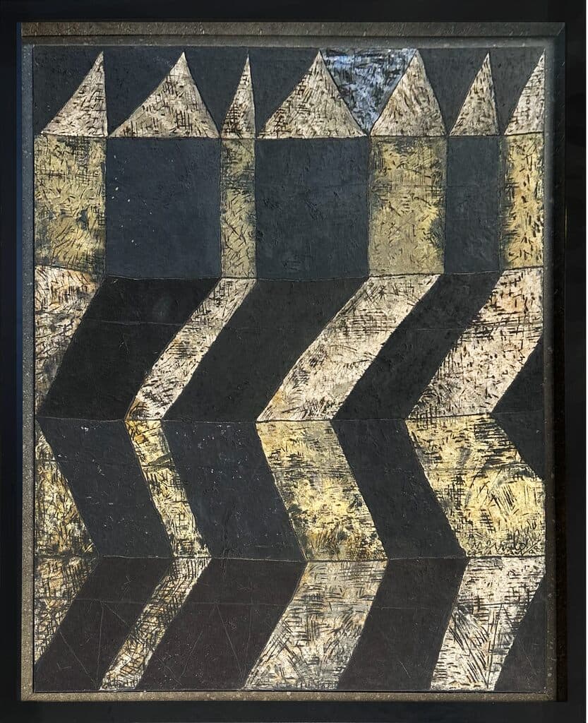 El Cangrejo by Javier Arevalo - Oil and sand on canvas, 1998