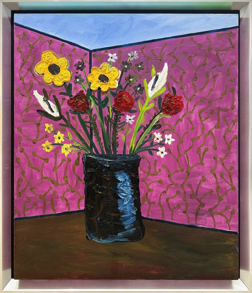 Flowers by Víctor Hugo Pérez - Oil on canvas, Unknown