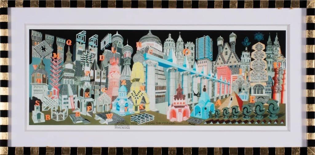 Arquitectura Alfabetizada de Pedro Friedeberg - Lithograph, 1980s-2000s
