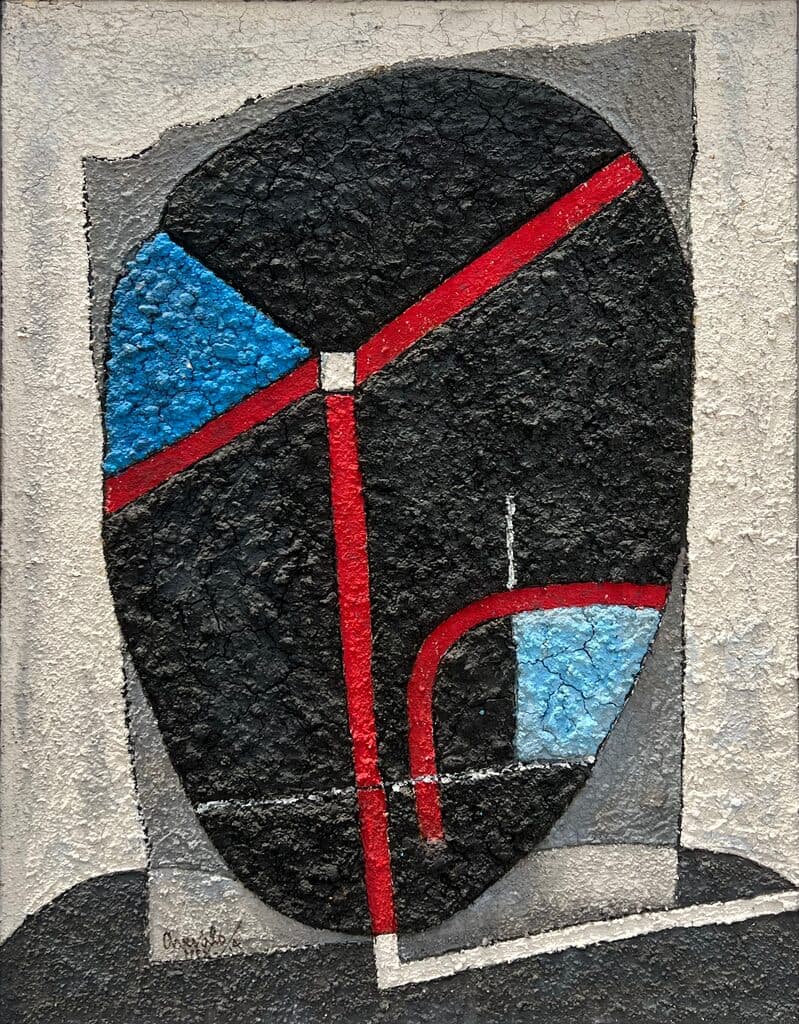 Untitled by Javier Arevalo - Pigments and sand on linen, 2013