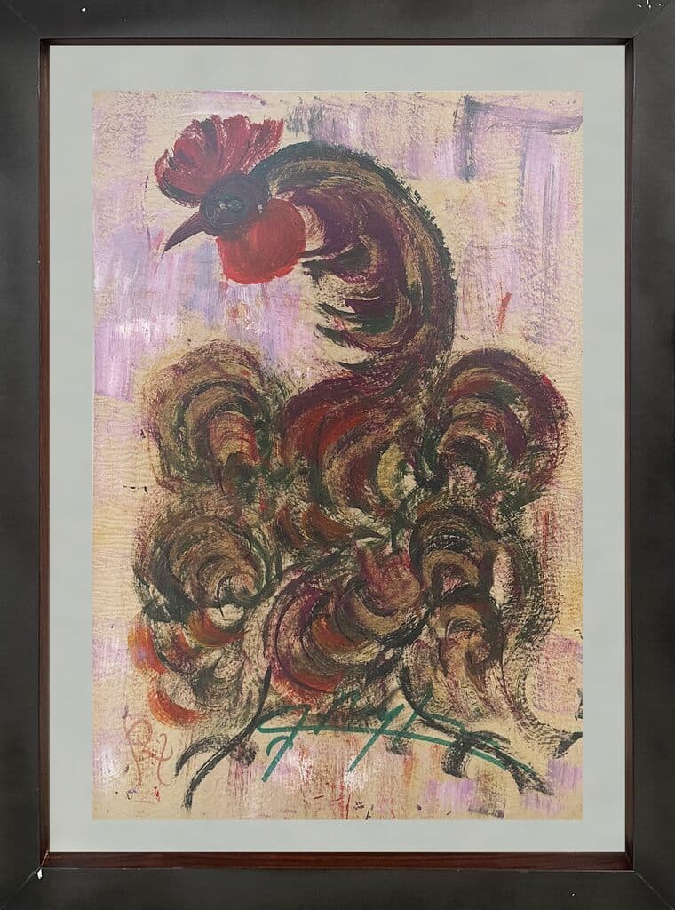 Gallo by Jesus "Chucho" Reyes Ferreira - Tempera on paper, 1960s