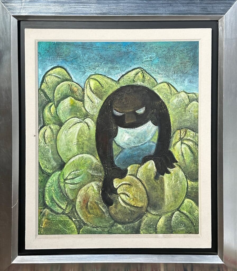 Hombre con Cocos by Francisco Bataz - Oil on canvas, 2018