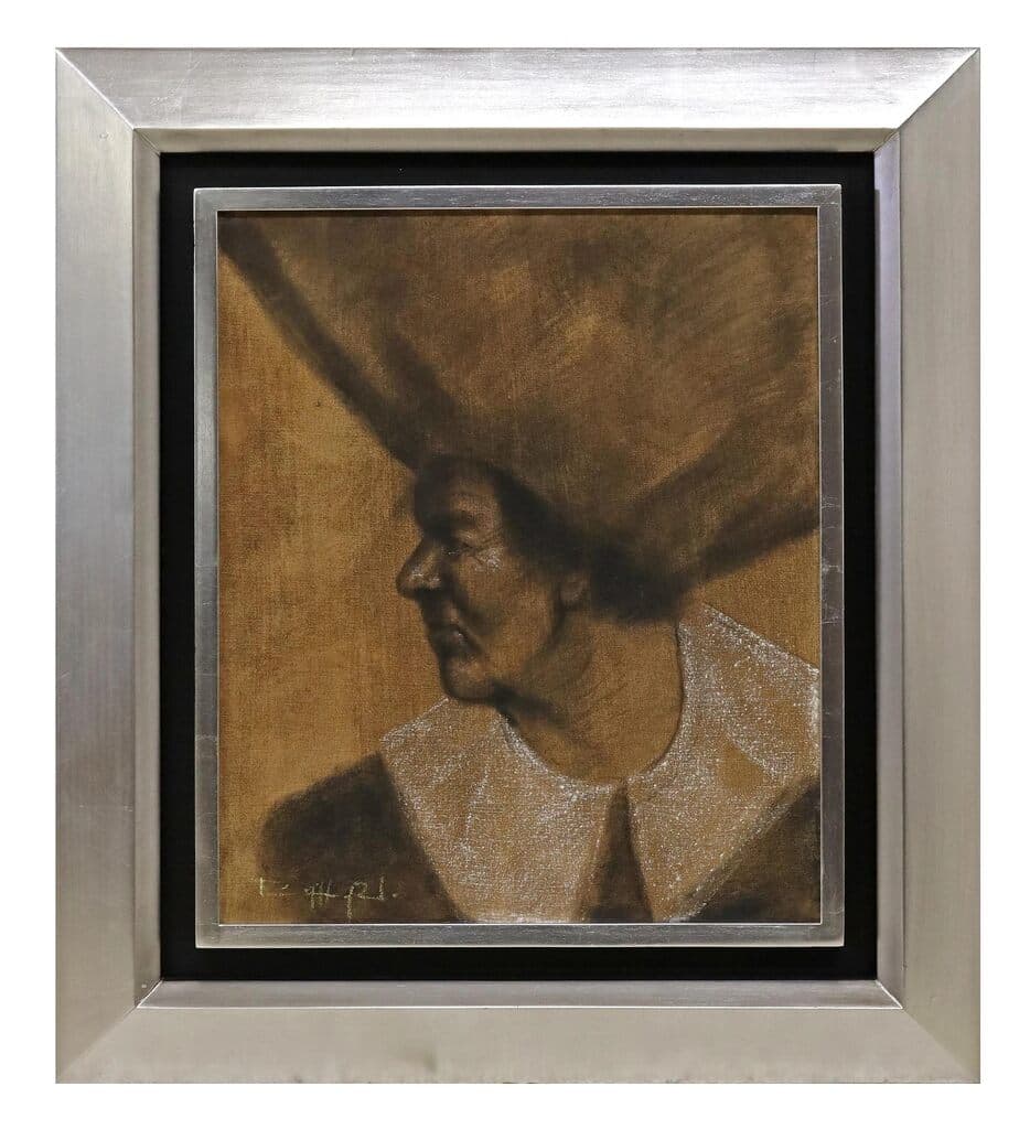 Portrait by Francisco Guillermo Preciado Pérez - Mixed media on canvas, Unknown