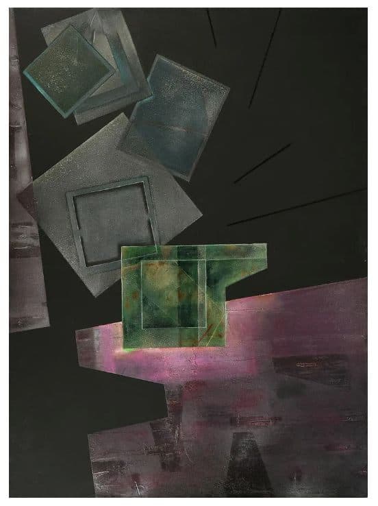 Ollintonatiuh (Quinto Sol en Movimiento) by Alejandro Uribe - Acrylic on canvas, 1979