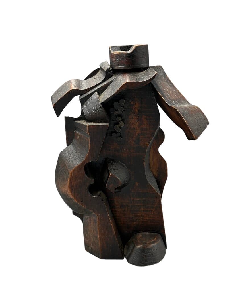 Untitled by Mathias Goeritz - Hand carved wood with nails, 1960´s