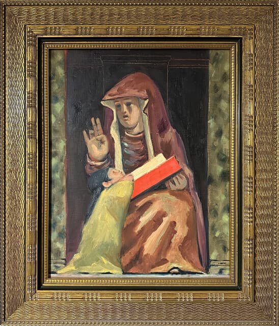 Virgin Instructing Indian Child