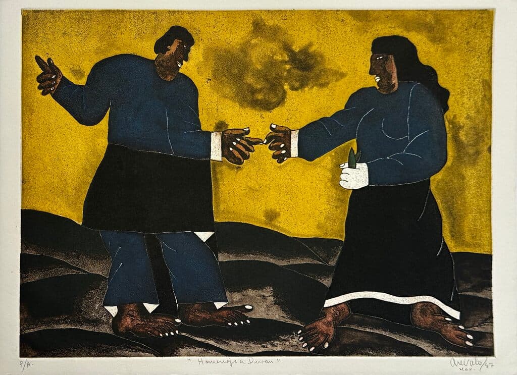 Homenaje a Duran by Javier Arevalo - EtchingHomena, 1987