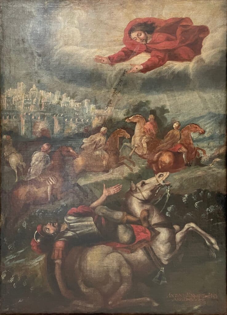 Conversión de San Pablo by Antonio Enríquez - Oil on canvas, 1732