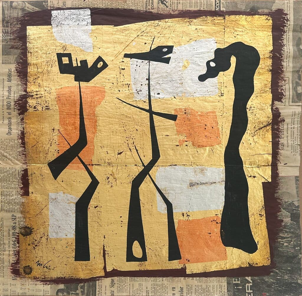 Untitled by Mathias Goeritz - Mixed media on newspaper, 1960´s