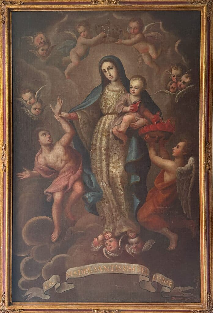 La Virgen de la Luz by Mexican School - Oil on canvas, 18th Century