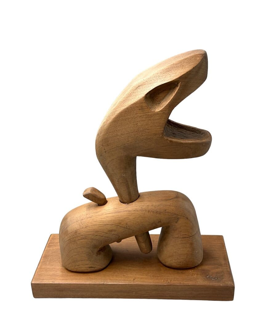 El Animal Herido by Mathias Goeritz - Hand carved wood, 1951
