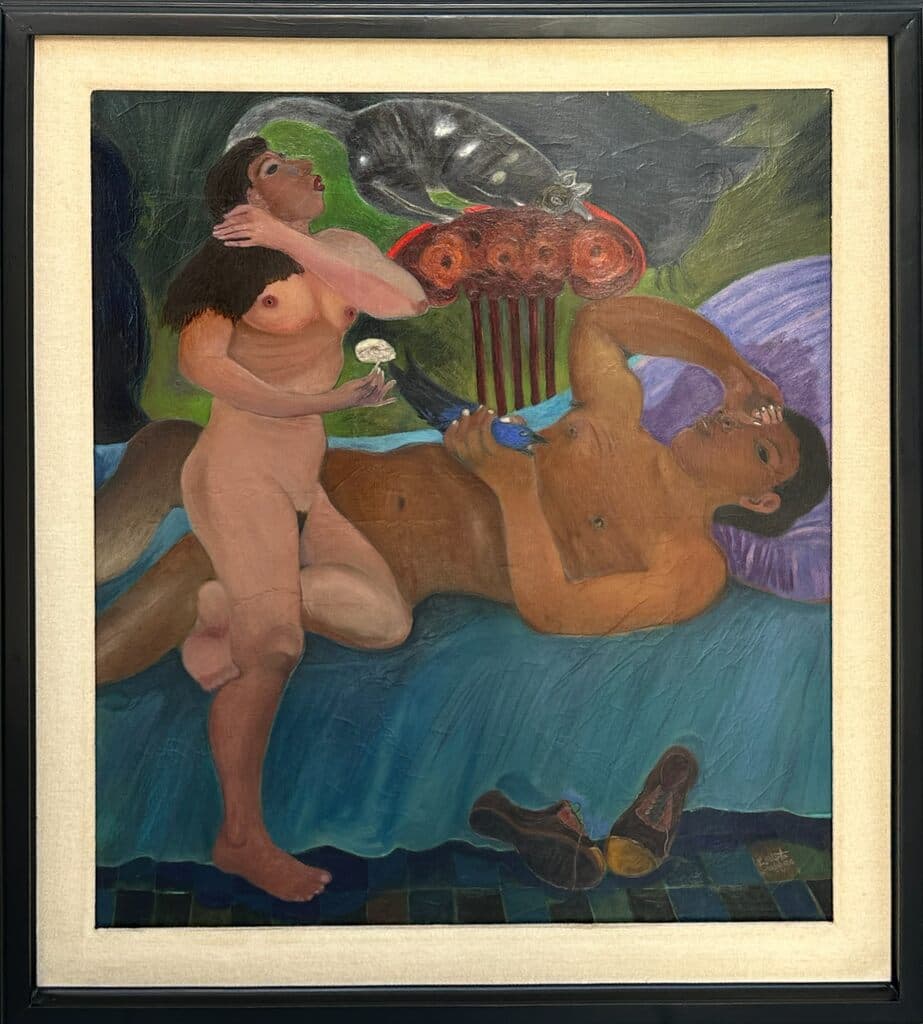 Pareja by Luis Valsoto - Oil on canvas, Unknown