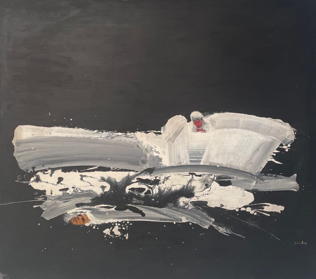 Panic Realism by Petr Belenok - Oil on canvas, 1988