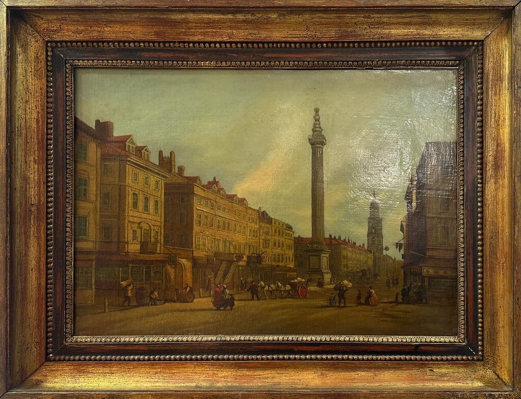 View of a Town by Follower Canaletto - Oil on canvas, Unknown