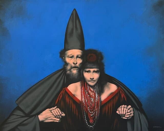 Renaissance Person in Blue