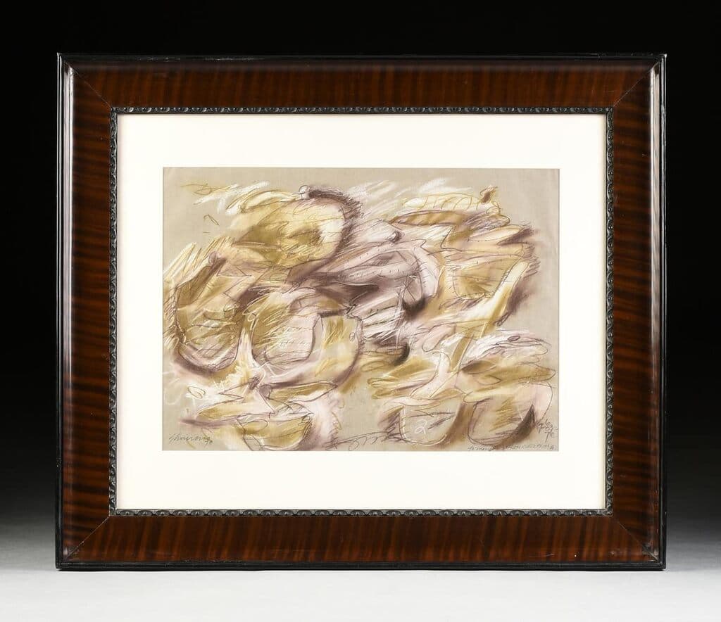 Para el Maestro, Efrem Kurtz by Gilberto Aceves Navarro - Mixed media on paper, 1970