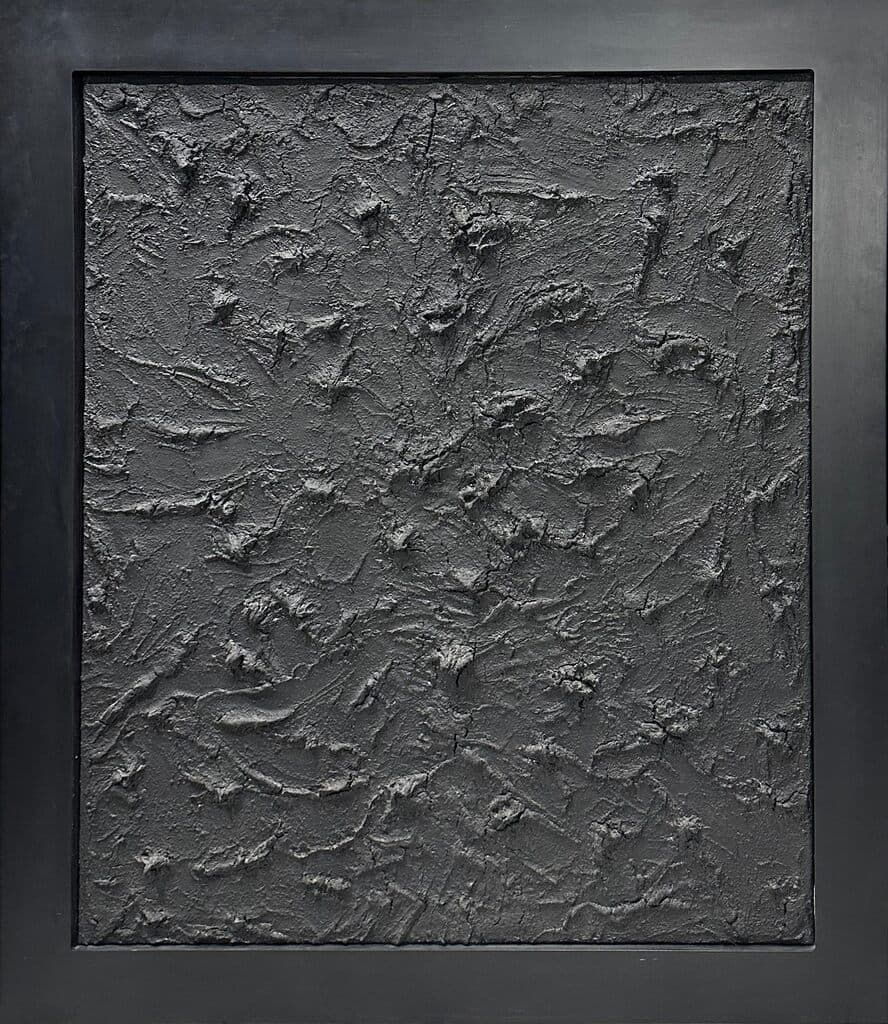 El Negro #58 by Beatriz Zamora - Mixed media on canvas, 1978