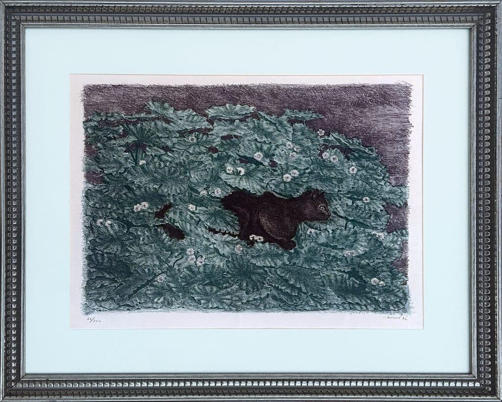 Untitled, Cat by Juan Soriano - Engraving, 1982