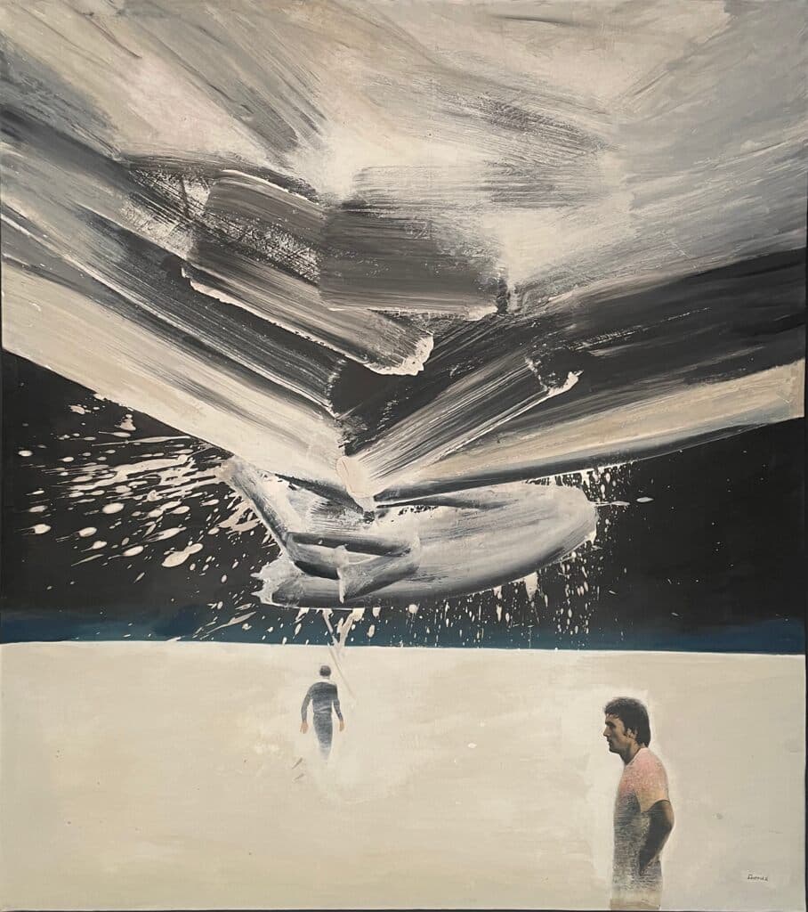 Panic Realism by Petr Belenok - Oil on canvas, 1988