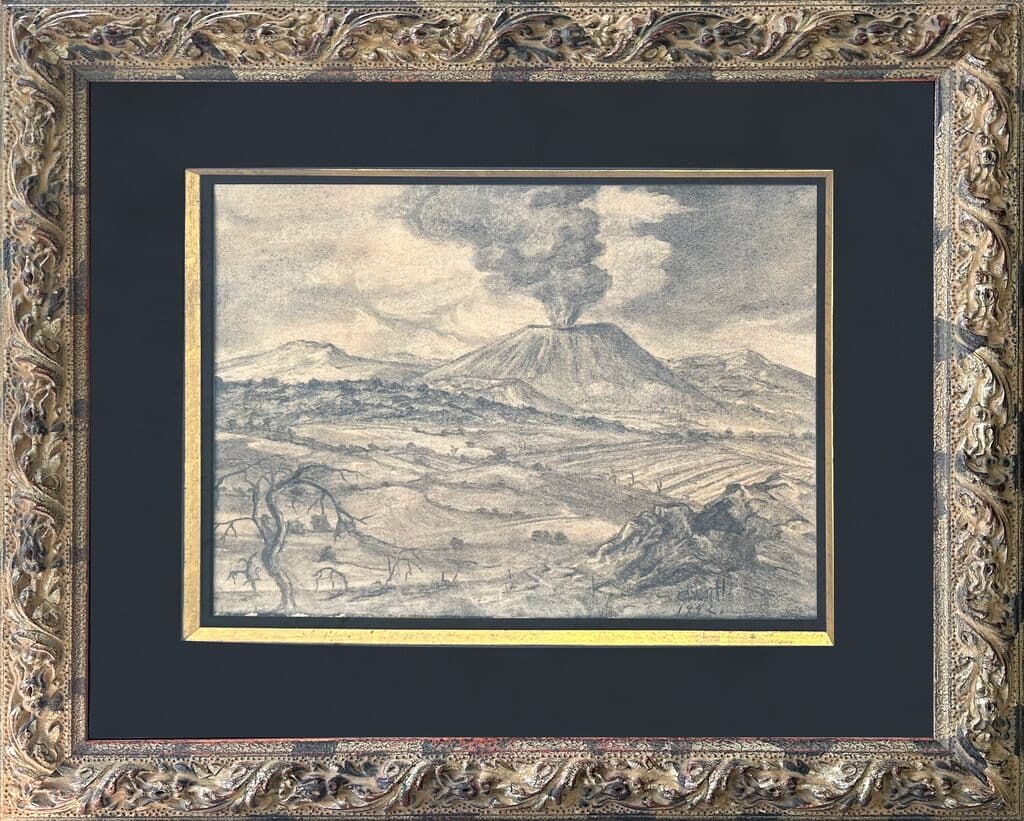 Untitled by Dr. Atl - Charcoal on paper, 1942