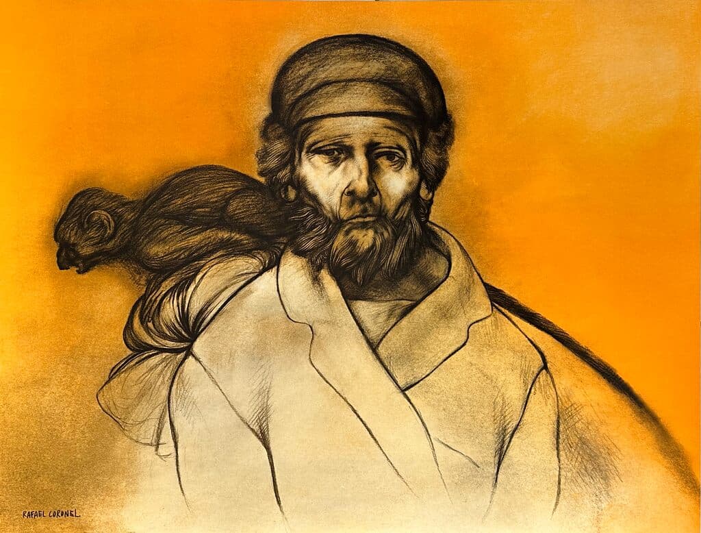 Portrait from Galeria de Arte Misrachi by Rafael Coronel - Offset Lithograph, signed in the plate, 1978