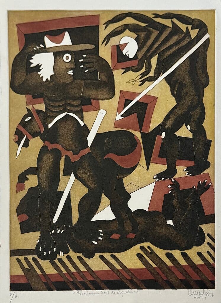 Transformación de Aguilar by Javier Arevalo - Etching, 1987