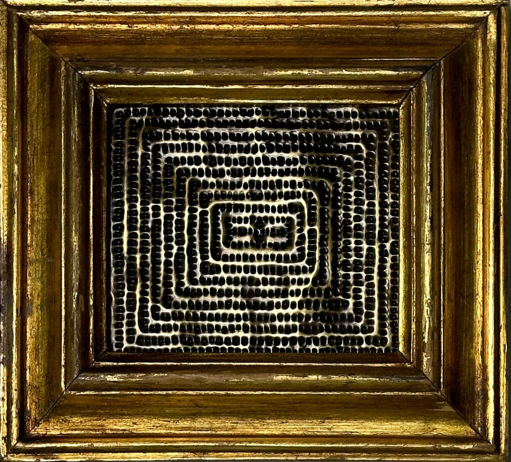 Mensaje by Mathias Goeritz - Hammered brass and metal fasteners on board, 1960´s