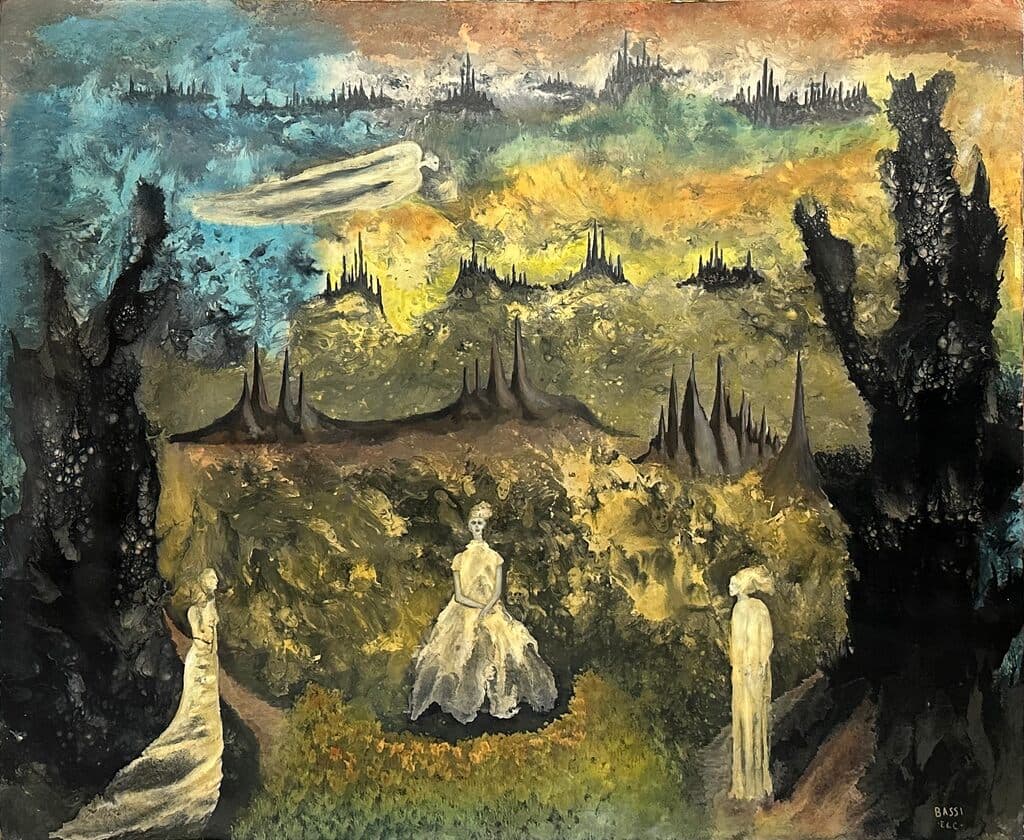 Untitled by Sofía Bassi - Oil on board, 1969