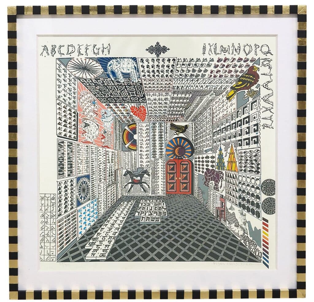 Alfabetos secretos de Pedro Friedeberg - Silkscreen, 2000´s