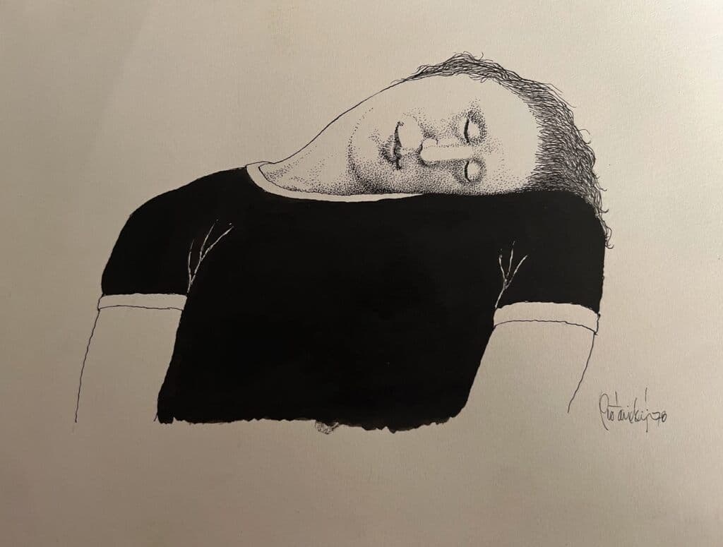 Untitled by Alfredo Castañeda - Ink on paper, 1978