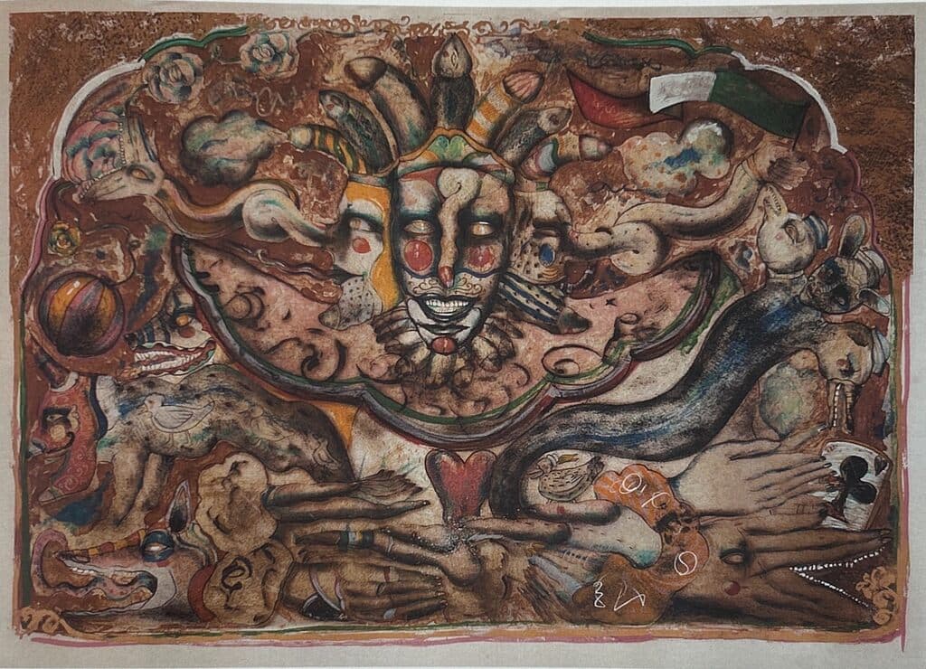 El Mago Pitero de Alejandro Colunga - Silkscreen, 1978