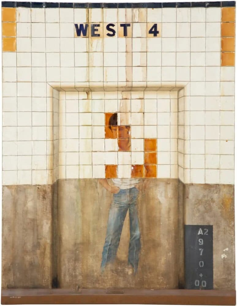 Untitled by Rafael Cauduro - Oil on canvas, 1984